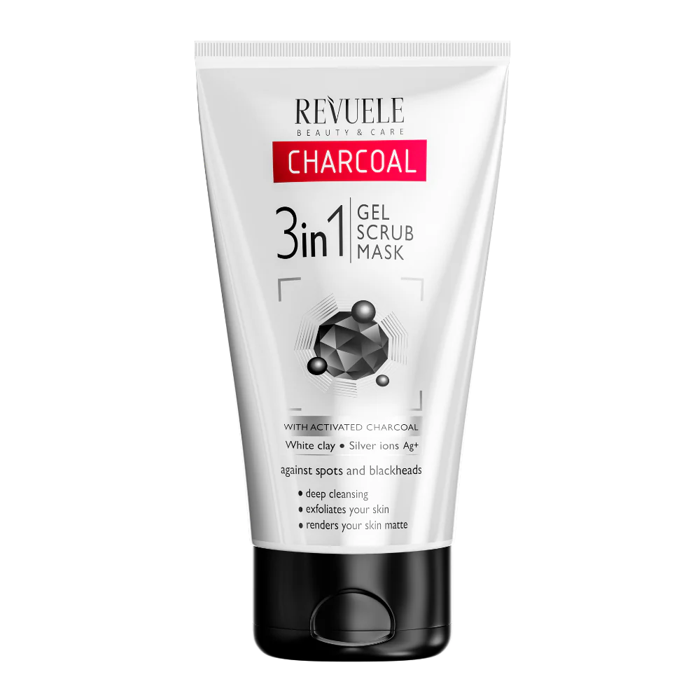 Revuele Charcoal 3in1 Gel Scrub Mask - 150ml
