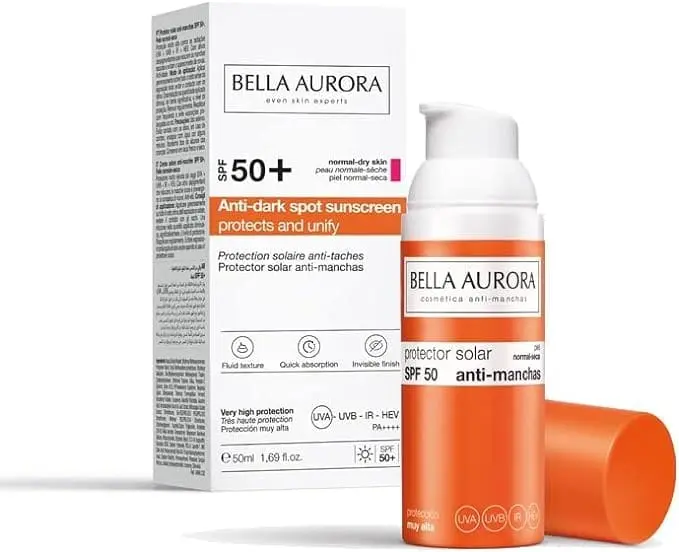 Bella Aurora Anti Dark Spot Sunscreen  SPF 50+ for Normal & Dry Skin - 50ml