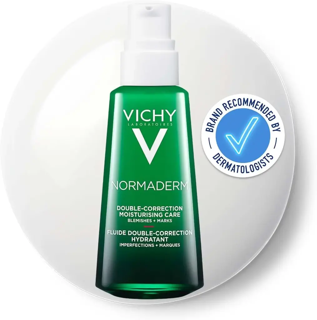 Vichy Normaderm Phytosolution Double Correction Daily Care Moisturiser for Oily & Acne Skin with Salicylic Acid - 50ml