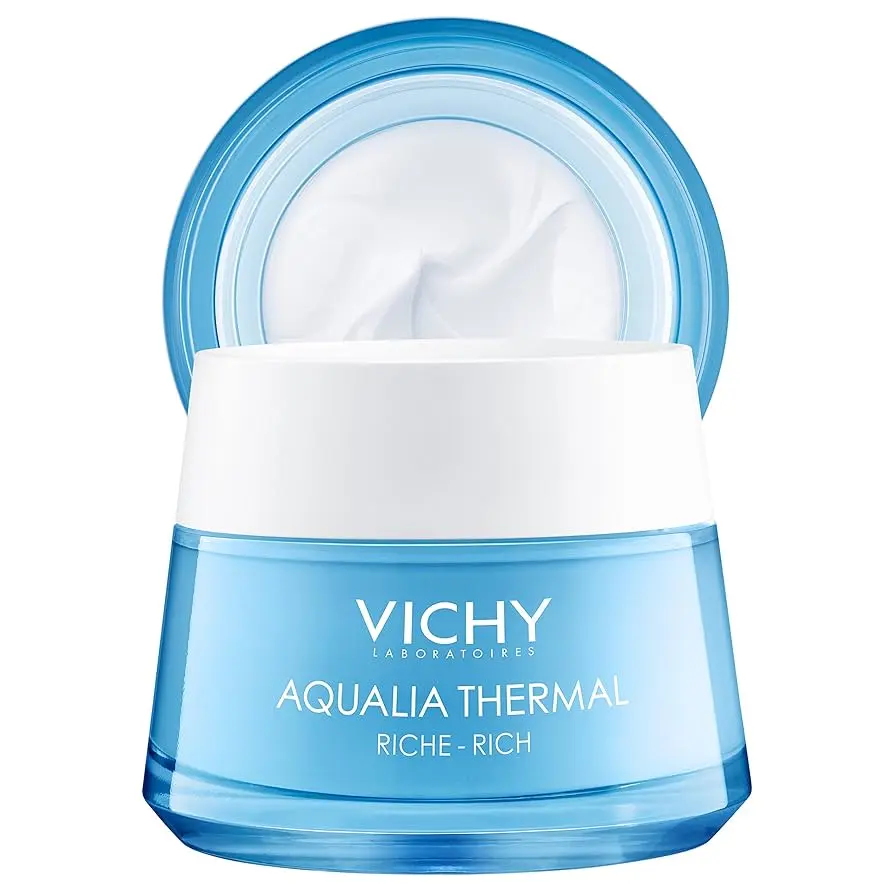 Vichy Aqualia Thermal Rich Face Cream Moisturizer for Dry Skin with Hyaluronic acid - 50ml