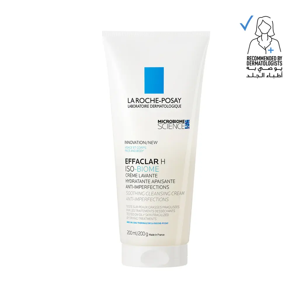 La Roche Posay Effaclar H Isobiome Hydrating Cleansing Cream for oily, and acne prone skin - 200ml