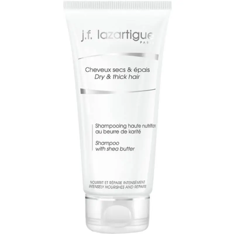 J.F Lazartigue Dry and Thick Hair Shampoo with Shea Butter - Intensively Nourishes and Repairs - 150