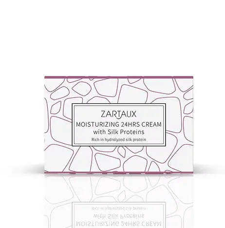 Zartaux Moisturizing 24 Hours Cream With Silk Protein - 50ml