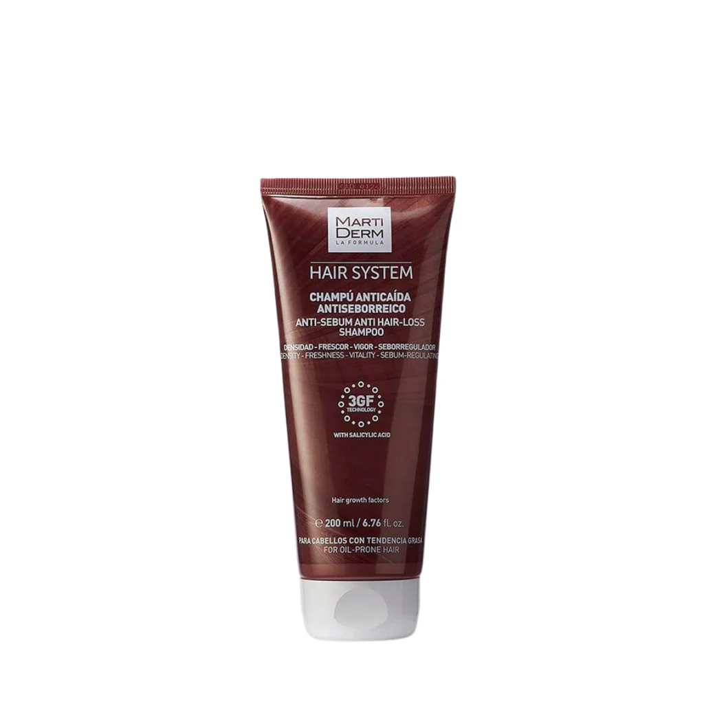 MartiDerm Hair System Anti-Sebum Anti Hair-Loss Shampoo - 200ml