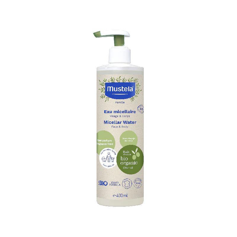Mustela Certified Organic No-Rinse Micellar Water - 400 ml