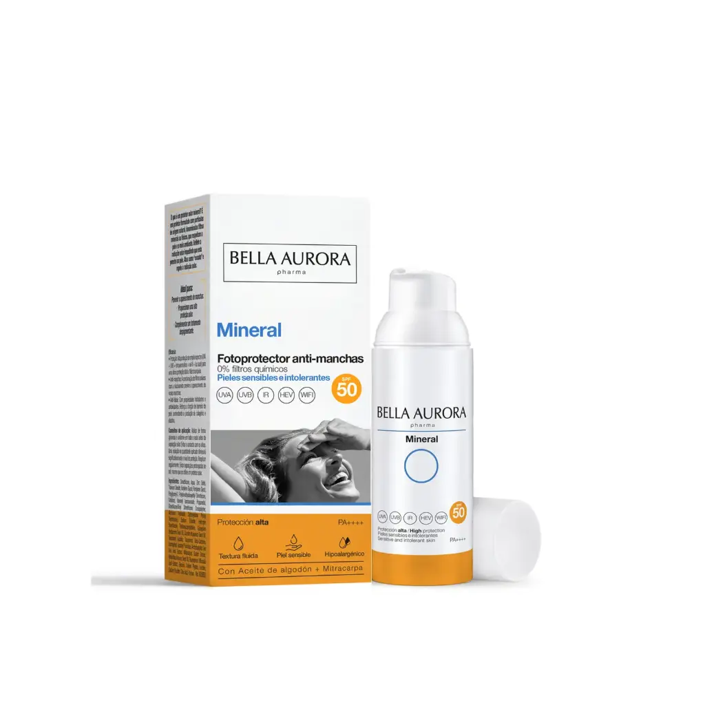Bella Aurora Mineral Anti-Dark Spot Photoprotector SPF50 -  50ml