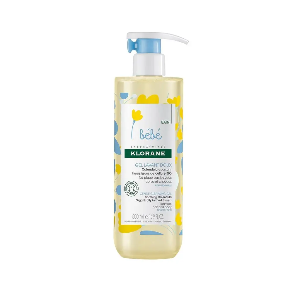Klorane Baby Gentle Foaming Gel for Body and Hair - 500ml 