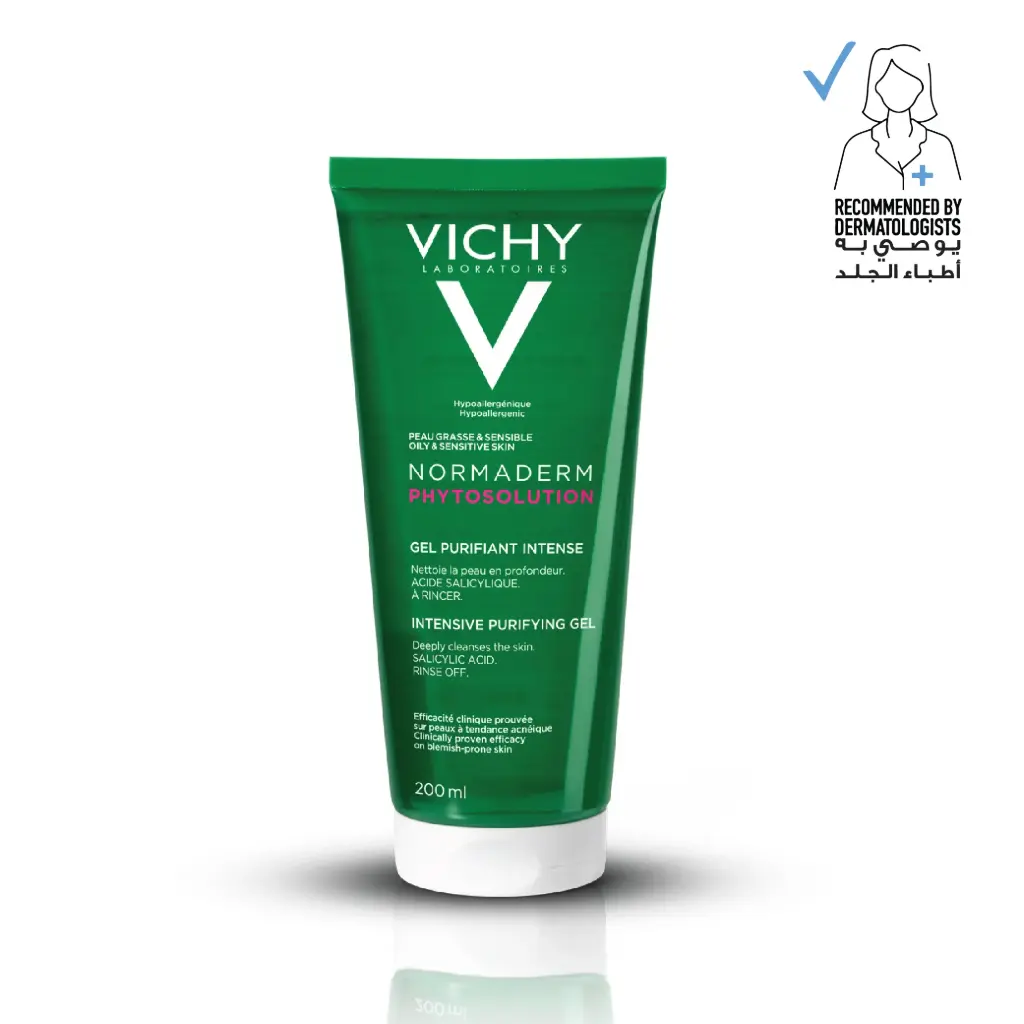 Vichy Normaderm Phytosolution Face Cleanser Gel for Oily/Acne Skin with Salicylic Acid