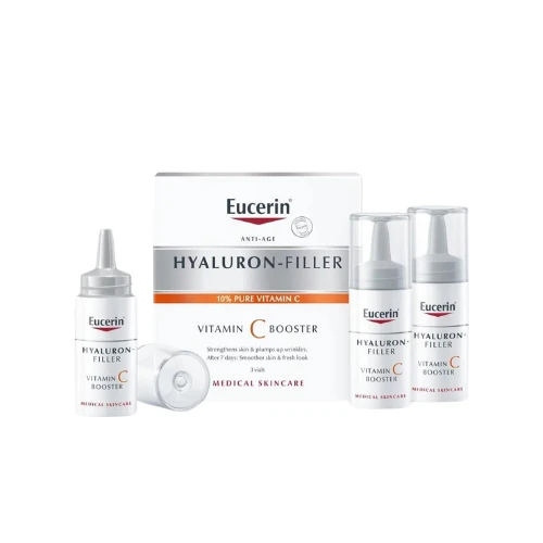 [ECR009] Eucerin Hyaluron-Filler Anti Age Vitamin C Booster 3 Vials - 3*8ml
