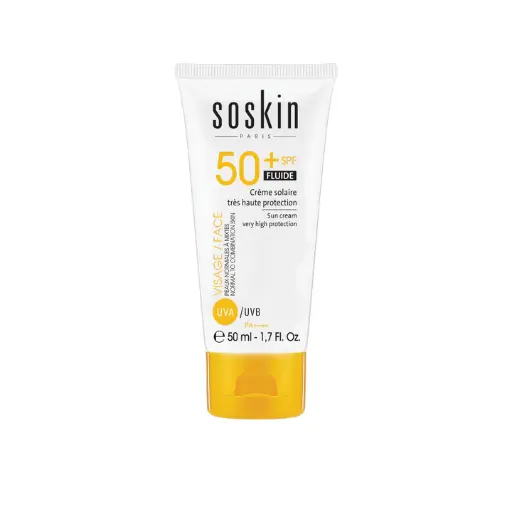 [SKN018] Soskin Sun Cream Very High Protection Fluid Texture SPF50  - 50ml