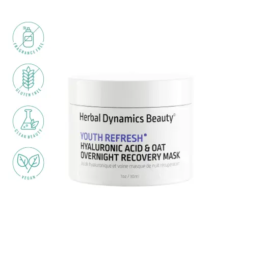 [HDB004] Herbal Dynamics Beauty Youth Refresh Hyaluronic Acid & Oat Overnight Recovery Mask - 30ml