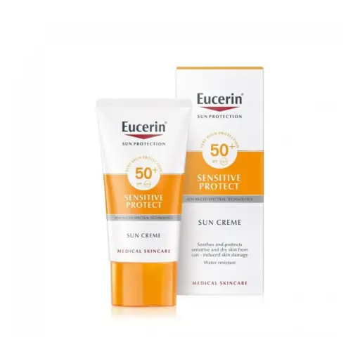 [ECR051] Eucerin Duo Sensitive Protect Sun Cream SPF50 +1 Free - 50 + 50ml