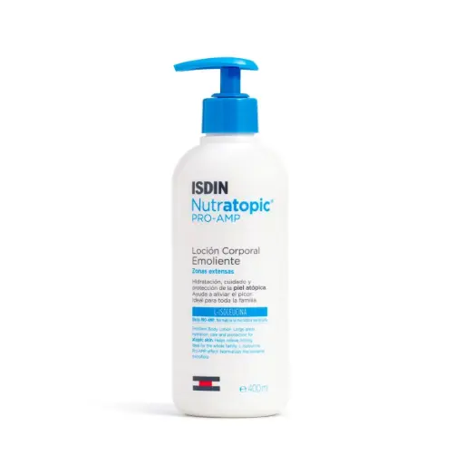 [IDN027] Isdin Nutratopic Pro-Amp Emollient Lotion Atopic Skin - 400ml
