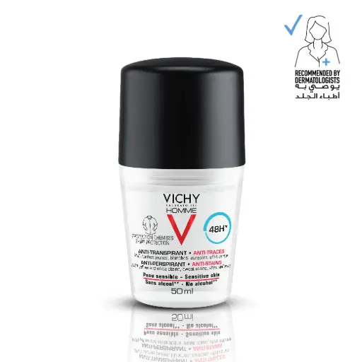 [VCY020] Vichy Homme 48 Hour Anti-Perspirant/Stain Deodorant for Men - 50ml