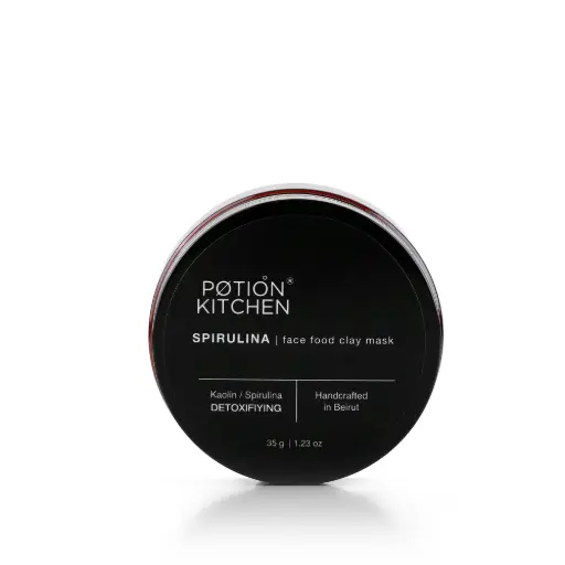 [PTK004] Potion Kitchen Face Food Clay Mask Spirulina - 35 g