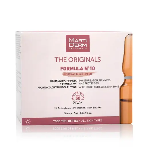 [MTD028] MartiDerm The Originals FORMULA Nº10 HD Color Touch SPF30 - 10 Ampoules x 2ml