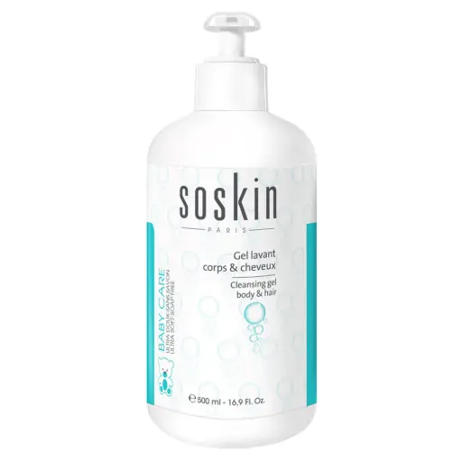 [SKN063] Soskin Baby Shampoo Hair And Body - 500ml