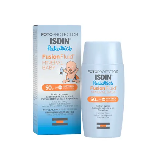 [IDN053] ISDIN Fusion Fluid Mineral Baby Pediatrics SPF 50 Photoprotector - 50ml