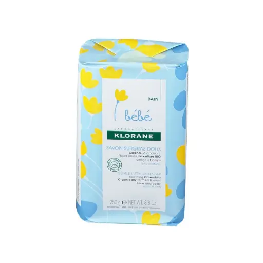 [KRN051] Klorane Baby Gentle Superfatted Soap with Calendula - 250g 